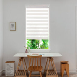 GoodHome Brize Corded Mottled White Day & Night Roller Blind (W)90Cm (L)180Cm - thumbnail 1