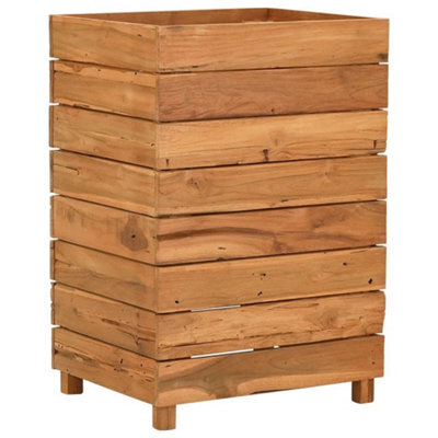 Berkfield Durable Raised Bed 50X40X72 Cm Recycled Teak And Steel - image 1