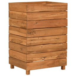 Berkfield Durable Raised Bed 50X40X72 Cm Recycled Teak And Steel - thumbnail 9