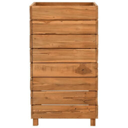 Berkfield Durable Raised Bed 50X40X72 Cm Recycled Teak And Steel - thumbnail 4