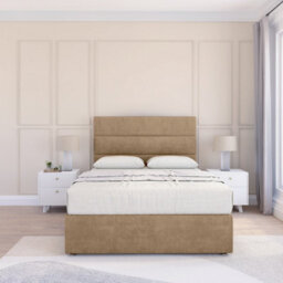 "Sloomy 5Ft Texas Divan Bed Base Mink Naples ,2 Drawers & 54"" Floor Standing Headboard - King" - thumbnail 2