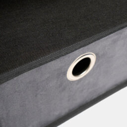OHS Storage Cube Unit 6 Draw Ottoman Space Saving Velvet Chest Shoe Organiser - thumbnail 2