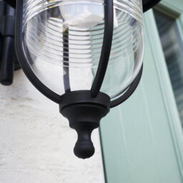 Valuelights White Outdoor Garden Security Ip44 Rated Wall Light Lantern With Pir Motion Detector Sensor And 1 X 6W Led Es E27 Bulb - thumbnail 2