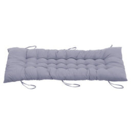 Living And Home Grey Bench Swing Chair Seat Pad Cushion Indoor Outdoor Padded W 40 Cm X L 110 Cm Soft Comfortable - thumbnail 1