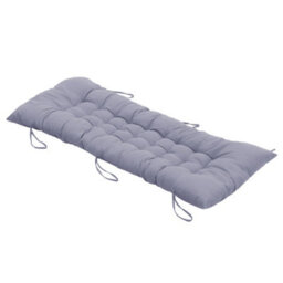 Living And Home Grey Bench Swing Chair Seat Pad Cushion Indoor Outdoor Padded W 40 Cm X L 110 Cm Soft Comfortable - thumbnail 2