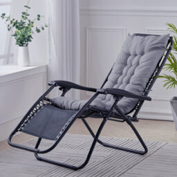 Living And Home Grey Bench Swing Chair Seat Pad Cushion Indoor Outdoor Padded W 40 Cm X L 110 Cm Soft Comfortable - thumbnail 3