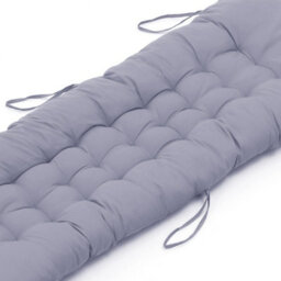 Living And Home Grey Bench Swing Chair Seat Pad Cushion Indoor Outdoor Padded W 40 Cm X L 110 Cm Soft Comfortable - thumbnail 8
