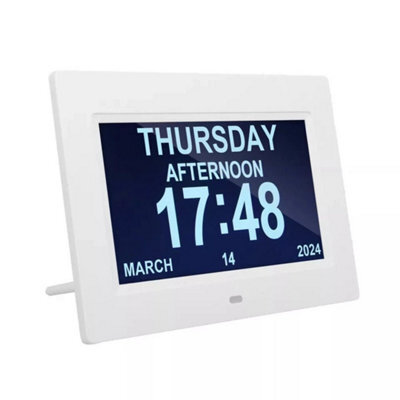 Dementia Digital Clock With Date And Day Of Week For Elderly Medication Reminder - image 1