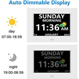 Dementia Digital Clock With Date And Day Of Week For Elderly Medication Reminder - thumbnail 6