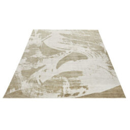 Beige Abstract Wool Modern Luxurious Easy To Clean Abstract Dining Room Bedroom And Living Room Rug -244Cm X 305Cm - thumbnail 5