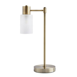 Pagazzi Lighting Pagazzi Maya Antique Brass Sleek Table Lamp - thumbnail 3