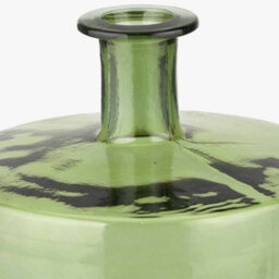Pacific Lifestyle Forest Green Recycled Glass Bottle Vase - thumbnail 3