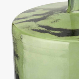 Pacific Lifestyle Forest Green Recycled Glass Bottle Vase - thumbnail 4