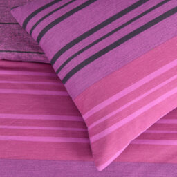 Smart Living Luxury Reversible Polycotton Easy Care Bedding Quilt Cover, Textured Duvet Cover Set, Bed Covers - Textured Stripe - thumbnail 6