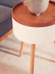Orsina Versatile And Functional Storage Side Table, Elegant Bed Side Drawer, Stylish Legs Of Small Lounge Tables - thumbnail 5