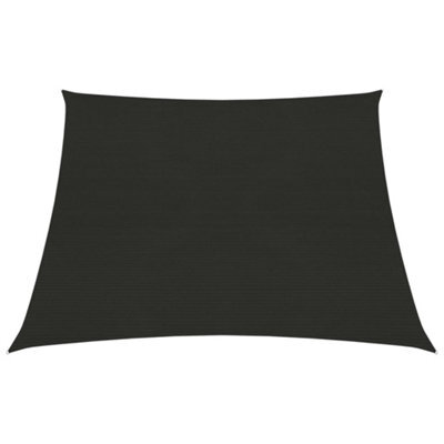 Berkfield Sunshade Sail 160 G/m2 Black 3/4X2 M Hdpe - image 1