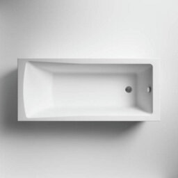 Homestylestore White 1600 X 700mm Bathroom Single Ended Square Bath - thumbnail 2