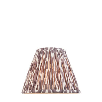Loops 25Cm Handcrafted Pearl Grey Tapered Cylinder Lamp Shade For Elegant Lighting Decor - image 1