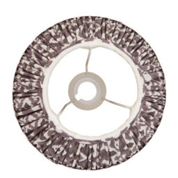 Loops 25Cm Handcrafted Pearl Grey Tapered Cylinder Lamp Shade For Elegant Lighting Decor - thumbnail 4
