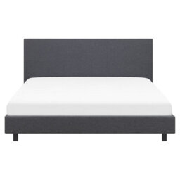 Beliani Bed Fabric Albi 160 X 200 Cm (Eu King Size) Grey - thumbnail 4