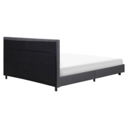 Beliani Bed Fabric Albi 160 X 200 Cm (Eu King Size) Grey - thumbnail 6