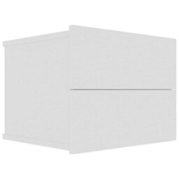 Berkfield Bedside Cabinet White 40X30X30 Cm Engineered Wood - thumbnail 2