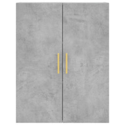 Berkfield Wall Mounted Cabinets 2 Pcs Concrete Grey 69.5X34X90 Cm - thumbnail 6