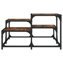 Berkfield Coffee Table Smoked Oak 68X68X40 Cm Engineered Wood - thumbnail 4