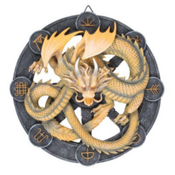 Imbolc Dragon Resin Wall Plaque By Anne Stokes - Fantasy Mythical Art Decor - thumbnail 1