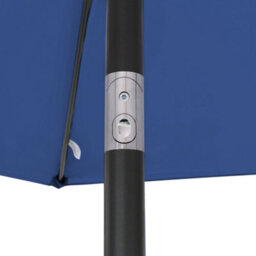 Sundaze 2.5M Blue Round Garden Parasol Umbrella Patio Sun Shade Canopy Crank Tilt With Base - thumbnail 5