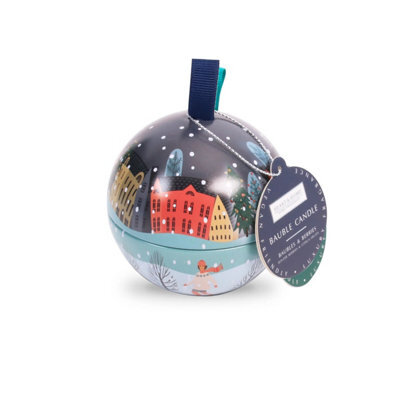 Heart and Home Christmas Tin Soy Candle - Baubles & Berries Fragrance - 20 Hours Burn - image 1