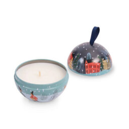 Heart and Home Christmas Tin Soy Candle - Baubles & Berries Fragrance - 20 Hours Burn - thumbnail 3