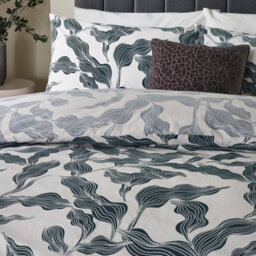 HÖEM Hoem Lauro Printed Reversible Duvet Cover Set, King, Blue - thumbnail 3