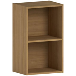 Lassic Vida Designs Oxford Oak 2 Tier Cube Bookcase Freestanding Shelving Unit (H)540mm (W)320mm (D)240mm - thumbnail 7