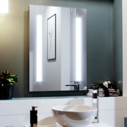 Nes Home 500 X 700mm Bathroom Led Mirror With Battery Powered Button Switch