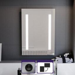 Nes Home 500 X 700mm Bathroom Led Mirror With Battery Powered Button Switch - thumbnail 2