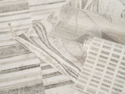 Mabel Modern Contemporary Living Room Area Rug - Abstract Seamless Geometric Design Stone-Grid 200X290 Cm - thumbnail 7