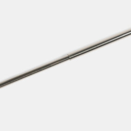Ohs Crystal Ball Finial Metallic Silver 16mm Curtain Pole Extendable Rod 120-220Cm - thumbnail 4