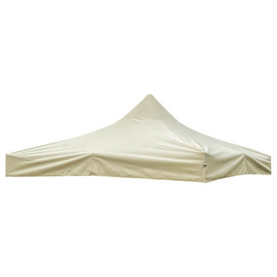 Woodside Replacement Gazebo Roof For 3Mx3M Frame, Heavy Duty, Waterproof, Beige - image 1
