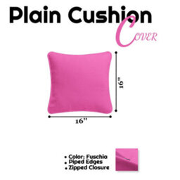 Chilimilii Cushion Covers 100% Cotton Plain Dyed Zip Pipe Edge Home Sofa Decor (40X40 Cm)