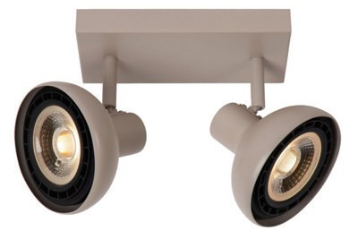 Lucide Sensas 2 Light Spotlight Bar Taupe - image 1