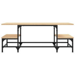 Berkfield Durable Coffee Table Sonoma Oak 100X50.5X40 Cm Engineered Wood - thumbnail 4