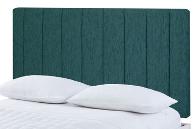 "Slumbre Portland Chenille 6Ft Super King 20"" Headboard - Teal"