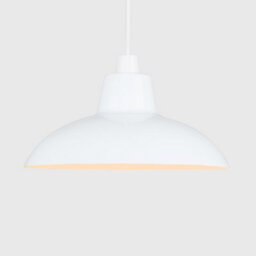 Valuelights Civic Retro Style White Easy Fit Metal Ceiling Light Shade (D)28.8Cm - thumbnail 4