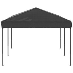 Walplus Folding Party Tent Garden Gazebo Canopy Anthracite 3X6 M - thumbnail 4