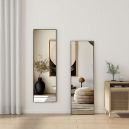 Sline Rectangle Full Length Mirror,1600X500mm,free Standing Mirror Full Body With Aluminum Alloy Frame - thumbnail 2