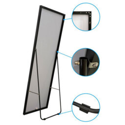 Sline Rectangle Full Length Mirror,1600X500mm,free Standing Mirror Full Body With Aluminum Alloy Frame - thumbnail 5