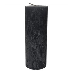 Buttercup Farm Libra Rustica Pillar Candle - Paraffin - L7 X W7 X H19 Cm - Dark Grey - thumbnail 1