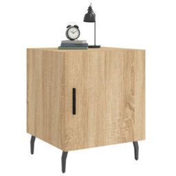 Berkfield Bedside Cabinets 2 Pcs Sonoma Oak 40X40X50 Cm Engineered Wood - thumbnail 4