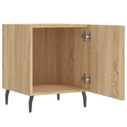 Berkfield Bedside Cabinets 2 Pcs Sonoma Oak 40X40X50 Cm Engineered Wood - thumbnail 5